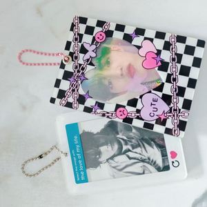 DIY Zimi Credit Card Photo Frame Photocard Holder Keyring with Koearn Stars Design - Product Image 1