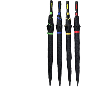 Paraguas de Golf de Doble Capa Rectos de 8 Varillas al por Mayor con Logotipo Personalizado Impreso, Control Semiautomático para Regalos Empresariales - Product Image 1