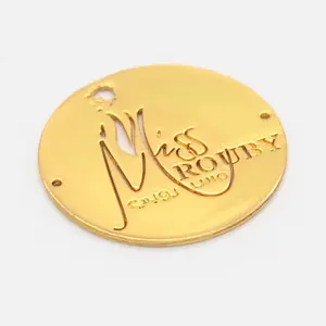 Designer Logo Handtassen Aangepaste Metalen Label Tag Voor Kleding Purse