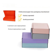 Boîte d'emballage en carton ondulé en forme d'avion, boîte d'emballage pour coursier, boîte cadeau en papier, boîte extra-résistante à finition perlée pour sous-vêtements