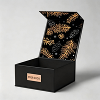 Boîtes d'expédition en carton kraft rigide portables en gros avec pelliculage mat, gaufrage et doublure en éponge pour emballage cadeau de thé de luxe