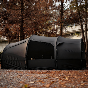 Carpa de camping familiar grande e impermeable con logotipo personalizado, de montaje rápido, para 4-6 personas, con doble capa y sistema de ventilación - Product Image 6