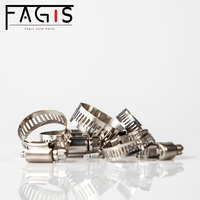 Vente en gros 10-16mm 16-25mm 201 Types d'acier inoxydable Collier de serrage pour tuyau de voiture