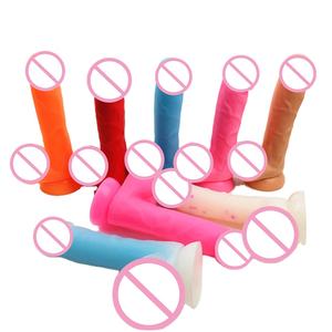 Samples Beschikbaar Medische Massage Orgasme Big Cock Sex Foto Met Zuignap Kunstmatige Penis Buigbaar - Product Image 4