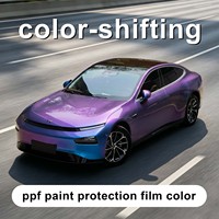 Film de protection de carrosserie (PPF) en TPU brillant, gris, rose, bleu, satiné, mat, métallisé, nacré, application humide, pour changement de couleur de carrosserie, 7,5 mil