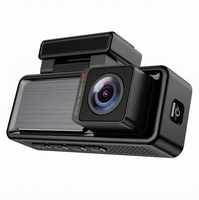 Mini caméra de tableau de bord 4K interpolée 3,2 pouces avec Wi-Fi, application et GPS, double objectif avant et arrière, boîte noire pour voitures