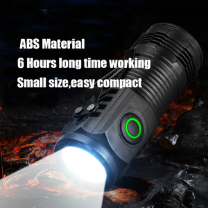 Đèn pin mini sạc lại được bằng nhựa ABS 3 đèn <span class=keywords><strong>LED</strong></span> di động mới có kẹp - Product Image 2