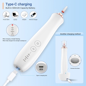 Kit de ponceuse à ongles portable avec embouts pour gel, USB, rotation réglable avant et arrière, machine à retirer les ongles - Product Image 3