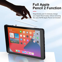 Étui rigide transparent en acrylique pour tablette, protection intégrale antichoc avec support pour stylet pour iPad 11e génération A16 iPad 10.2 Air 11 iPad