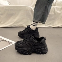 Baskets tendance à lacets pour femme, style « Dad Sneakers », à semelle épaisse, rehaussantes, polyvalentes, printemps-automne 2025