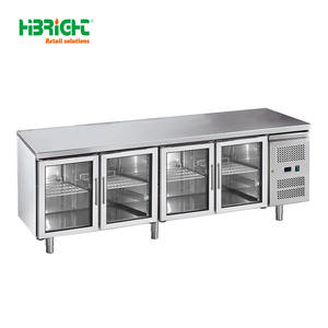 Réfrigérateur-congélateur vertical de haute qualité, en acier inoxydable, robuste, pour usage commercial, capacité de 420 L, équipement de cuisine - Product Image 6