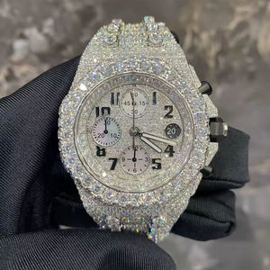 Montre élégante et moderne en quartz avec des pierres de moissanite étincelantes pour une beauté et une précision de qualité supérieure - Product Image 1