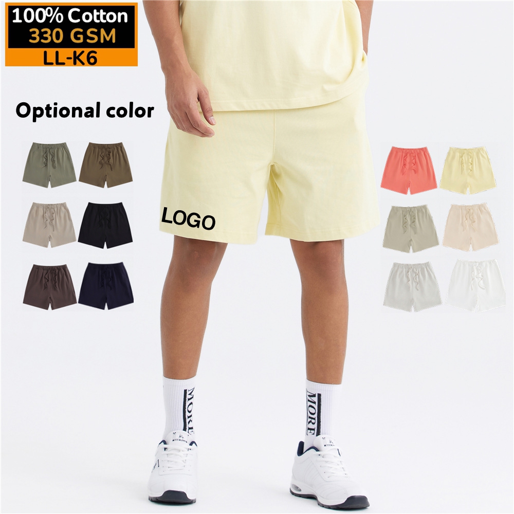 manufacturer new style clothing french terry cotton sweat shorts custom logo loose exercise fitness men shorts sets