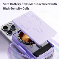 2026 BOLOMI-WP53T Power Bank Nirkabel Kustom Baru 10000mAh dengan Layar TFT Magnetik, Pengisian Ganda, Kabel Tipe-C, PD 20W, SCP 22.5W