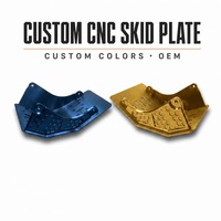 Plaque de protection usinée CNC sur mesure en aluminium/acier inoxydable pour moto tout-terrain, protection du châssis du moteur, fabricant OEM