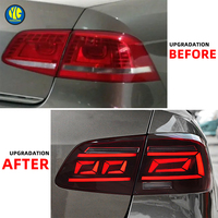YU GUANG Feu Arrière Clignotant pour Volkswagen Passat B7 Feux Arrière 2012-2016 Lumière Arrière VW Feu Arrière LED Amélioré