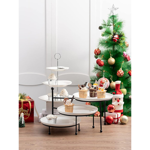 Custom Multi-Layer Tiered Serving Stand Dessert Holder Rack For Food <strong>Tray</strong> Snack <strong>Candy</strong> Fruit <strong>Metal</strong> Stand - Product Image 4