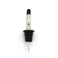 Classic Bar Tool Stainless Steel Olive Oil Vinegar Wine Bottle Liquor Speed Spout Pourer Dispenser With Rubber Dust Cover
