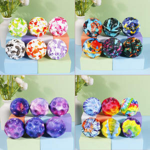 Pelota elástica de silicona TPE de 22 cm para muñeca, para ejercitar la mano en niños y ancianos, ideal para actividades al aire libre. - Product Image 3