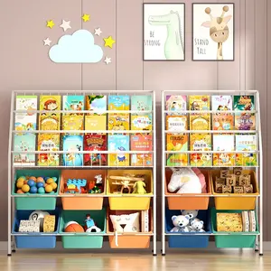 Hot Sale Anak Multilayer Anak Mainan Lemari Penyimpanan Multifungsi Rak Rak Buku