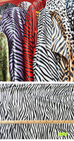 Tissu satiné imprimé zèbre 100% polyester, imitation soie, doux, fluide, léger, pour doublure de vêtement, ruban pour coiffure