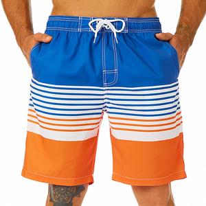 Custom Made Striped Gingham Print Swim <b>Shorts</b> for Gym Fitness Mens Board <b>Shorts</b> 15 Inch Length Quick Dry Plus Size 100% - Product Image 3
