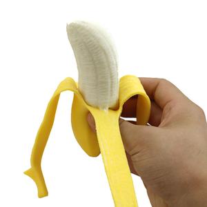 Juguetes de goma de plátanos simulados pelables para amasar y relajar, de rebote lento, para descompresión y ventilación, juguetes de frutas al por mayor 14+ - Product Image 2