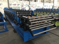 Máquina Automática para Fabricar Láminas de Techo Metálicas, Formación de Rollos de Tejas Metálicas, Sección de Caja, Trapezoidal y Corrugada, Doble Capa