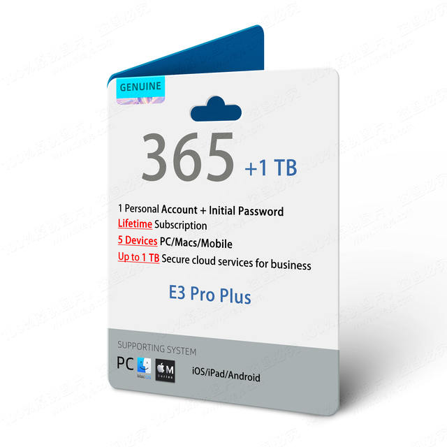 Tikeys 24/7 Chat Wholesale 365 E3 Pro Plus Lifetime Account 1TB Cloud Storage for 5 Devices PC/Mac in Stock Fast Shipping