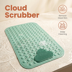 Tapis de Douche Antidérapant en Plastique pour Salle de Bain avec Ventouses et Trous de Drainage, pour Massage des Pieds - Product Image 3