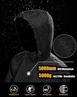 Veste de pluie légère et imperméable pour hommes avec manteau extérieur de style doudoune pour la randonnée, le golf et le voyage