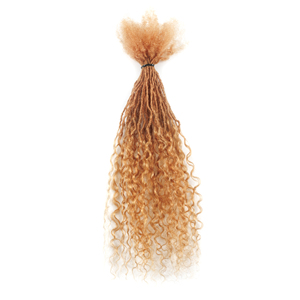 Extensions de cheveux humains 100% naturels, bouclées, 16 pouces, 0,15 cm, 27 #   Extensions de cheveux personnalisables et remodelables pour femmes - Product Image 1