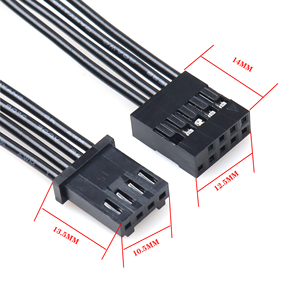 Anakart bağlantısı için Dupont 2 * 5Pin TE 280359 4Pin uzatma kablosu bilgisayar portu kablo demeti - Product Image 2