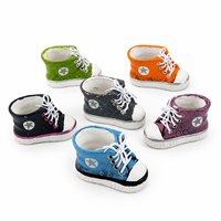 Pot à plantes en céramique en forme de chaussure montante, design minimaliste et écologique, pour succulentes, 7 couleurs, mignon, pour rangement de bureau, crayons, maison et jardin