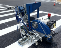 Machine de marquage de ligne routière à pulvérisation à froid sans air Straightway avec fonctionnement manuel à poussée manuelle de moteur de haute qualité Entretien facile