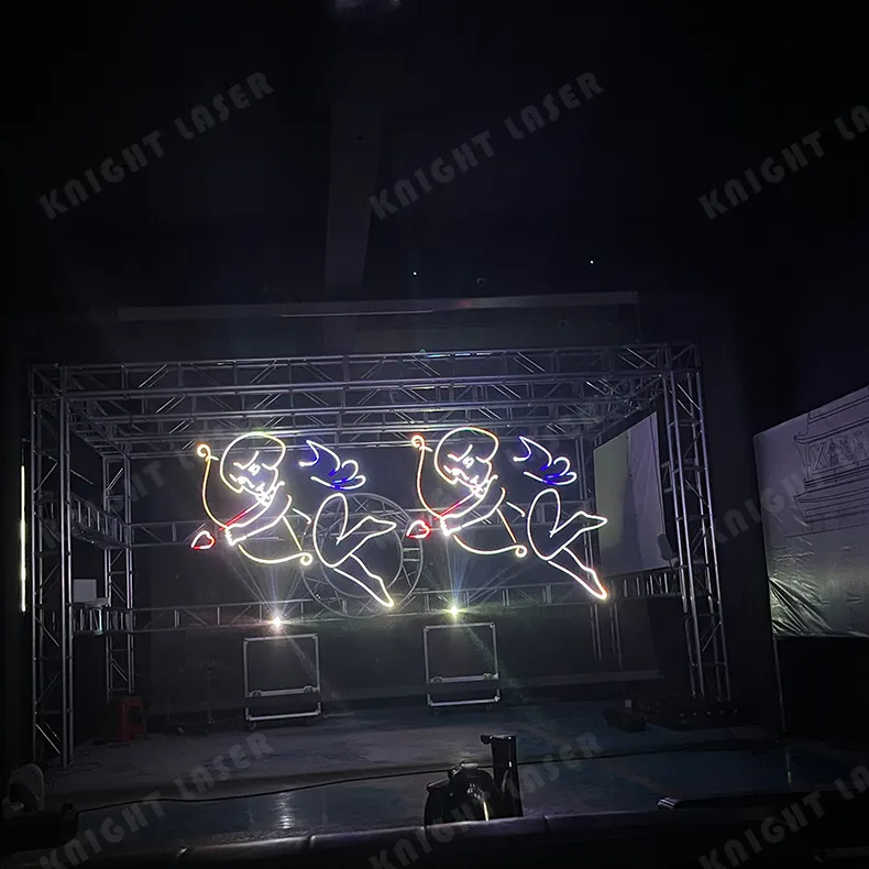 사용자 정의 DMX Lezer 5 w 5 와트 다이오드 RGB 풀 멀티 컬러 DJ 파티 연기 플래시 레이저 빔 애니메이션 레이저 라이트 쇼
