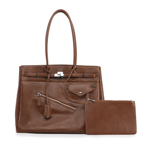 Sac à main de voyage portable en cuir PU de haute qualité, élégant, décontracté, de luxe, grande capacité, pour femme, dernière mode - Product Image 2