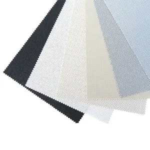 Quality Suncool Outdoor See Through Waterproof Plain Sun Screen Roller Shades Sunscreen Blinds Fabric for window made in China