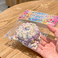Jouet sensoriel en silicone super doux à montée lente, en forme de gâteau, gaufre, beignet, jouet compressible, violet taro, pour 14 ans et plus, expédition immédiate