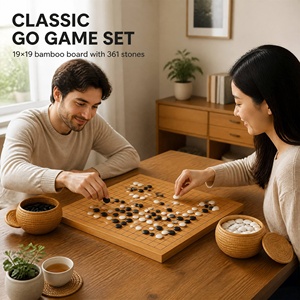 <span class=keywords><strong>Jeu</strong></span> de Go en bambou XLAN, plateau 47x44cm, 361 pierres avec bols, échecs chinois Gomoku, <span class=keywords><strong>jeu</strong></span> de table en bois <span class=keywords><strong>pour</strong></span> adultes - Product Image 2