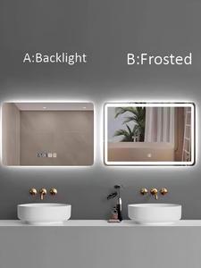 Espejo Inteligente con Forma de Gota de Agua, Clasificación IP44, <span class=keywords><strong>Diseño</strong></span> Moderno, Pantalla Táctil LED, Espejo de Maquillaje <span class=keywords><strong>para</strong></span> <span class=keywords><strong>Baño</strong></span> de Hotel con Luz - Product Image 5