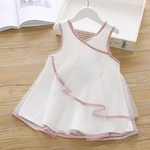 Commercio all'ingrosso Casual estate Salwar Kameez Rayon piccola sposa ricamo vestito volant per ragazze bambini in cerca di distributore - Product Image 2