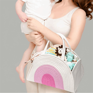 Cesta de Almacenamiento para Pañales de Bebé Recién <span class=keywords><strong>Nacido</strong></span>, Organizador de Cesta para Regalo de Baby Shower - Product Image 4