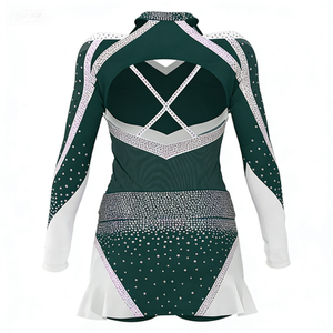 Spandex para Porristas - Comprar Traje Blanco de Porrista, Uniformes de Porristas - Product Image 3