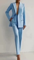 Setelan Jas Bisnis Terbaru untuk Wanita, Blazer Slim dan Celana untuk Wanita, Setelan Formal Wanita, Pakaian Kantor Wanita