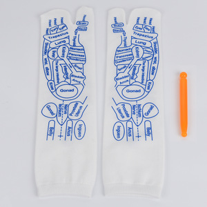 Compports Akupressur Reflex zonen <span class=keywords><strong>massage</strong></span> Socken für Frauen Männer Fuß <span class=keywords><strong>massage</strong></span> Socken Reflex zonen <span class=keywords><strong>massage</strong></span> Akupressur Charts in Englisch Rod enthalten - Product Image 5