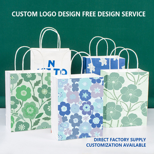 Sacs en papier kraft de couleur unie en gros : personnalisables avec les logos de l'entreprise, écologiques &amp;   Sacs de courses recyclables - Product Image 3