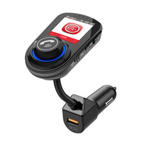 Chargeur de <span class=keywords><strong>voiture</strong></span> <span class=keywords><strong>USB</strong></span> C rapide avec émetteur <span class=keywords><strong>FM</strong></span>, lecteur MP3, écran LED coloré, lecture de carte TF, Bluetooth, chargeur de <span class=keywords><strong>voiture</strong></span> double port QC - Product Image 5
