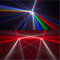 Projecteur à Effet Beam avec Laser pour DJ, Soirées, Spectacles Scéniques, Clubs, KTV, Événements – Lumière LED Mobile 13*15W RGBW 4-en-1