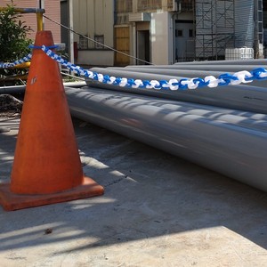 Chaîne d'avertissement de route Unibody de haute qualité 6mm10M 2 maillons + 2 maillons chaînes décoratives courtes emballées sur sac - Product Image 4